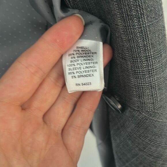 Banana Republic grey work suit business wear jacket size 2 ski skirt size 0 stre - Picture 5 of 5